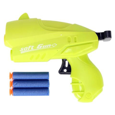 Пистолет с мягк.пулями, пакет 718