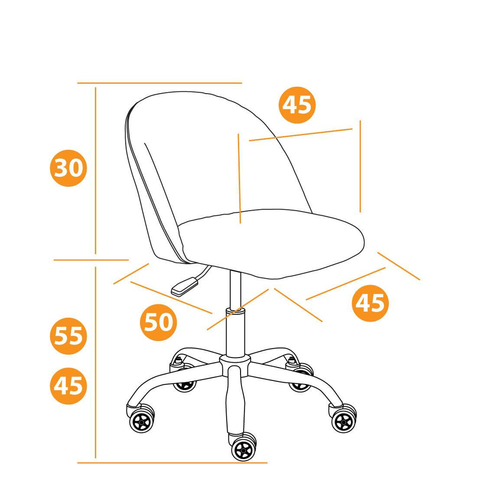 Кресло MELODY ткань/флок, серый, Botanica 08 cherry/29