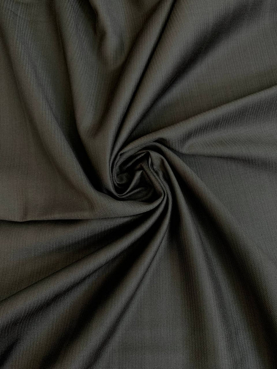 Костюмная вискоза, хаки, жаккард полоска