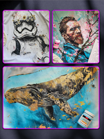 Набор красок по ткани «Сlassic» и «Neon» 12 шт по 50 мл