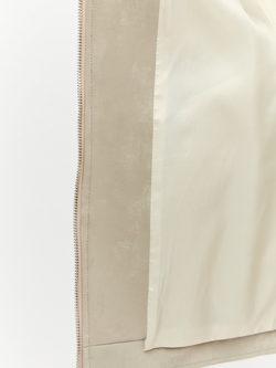 Куртка Сидни из экокожи в оттенке миндаля