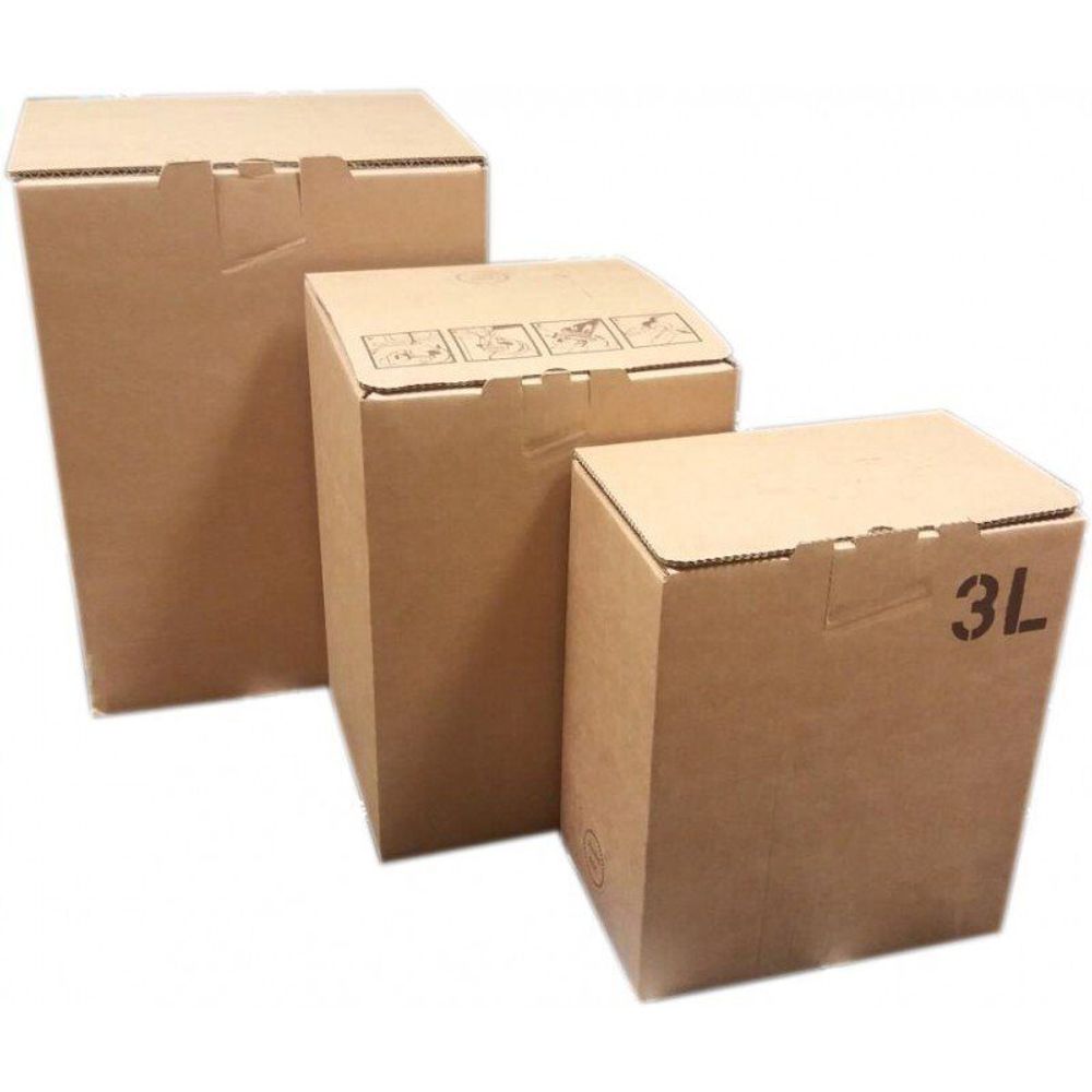 Картонная коробка Bag-in-Box 10 литра с ручкой