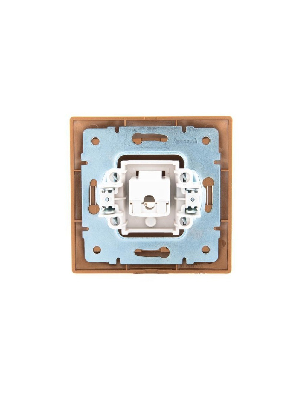 Розетка компьютерная 1-м СП Mira RJ45 зол. метал. LEZARD 701-1313-139