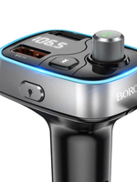 FM-трансмиттер+АЗУ 2.4 Borofone BC32 Black