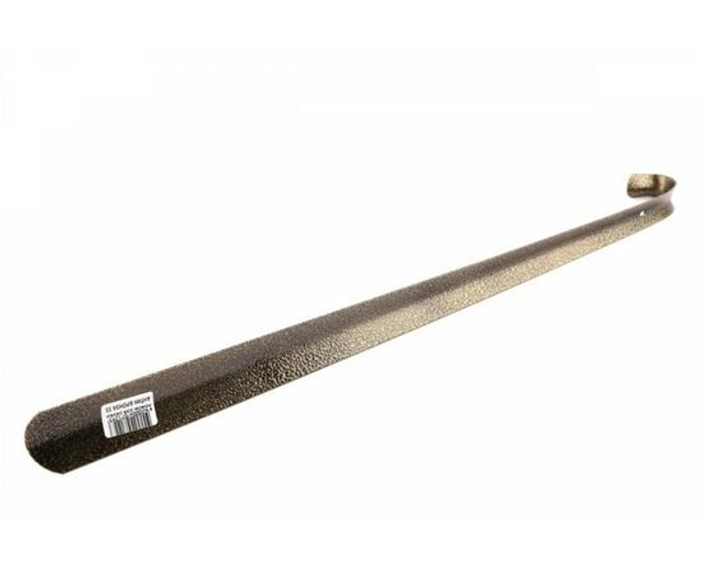 Ложка для обуви, рожок для обуви, металл, БРОНЗА, 55см.