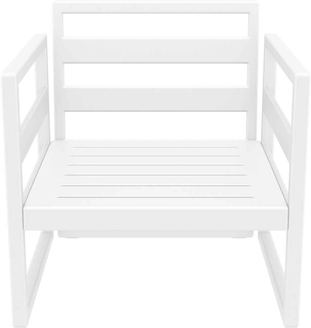 Кресло пластиковое Siesta Contract Mykonos, белый, бежевый