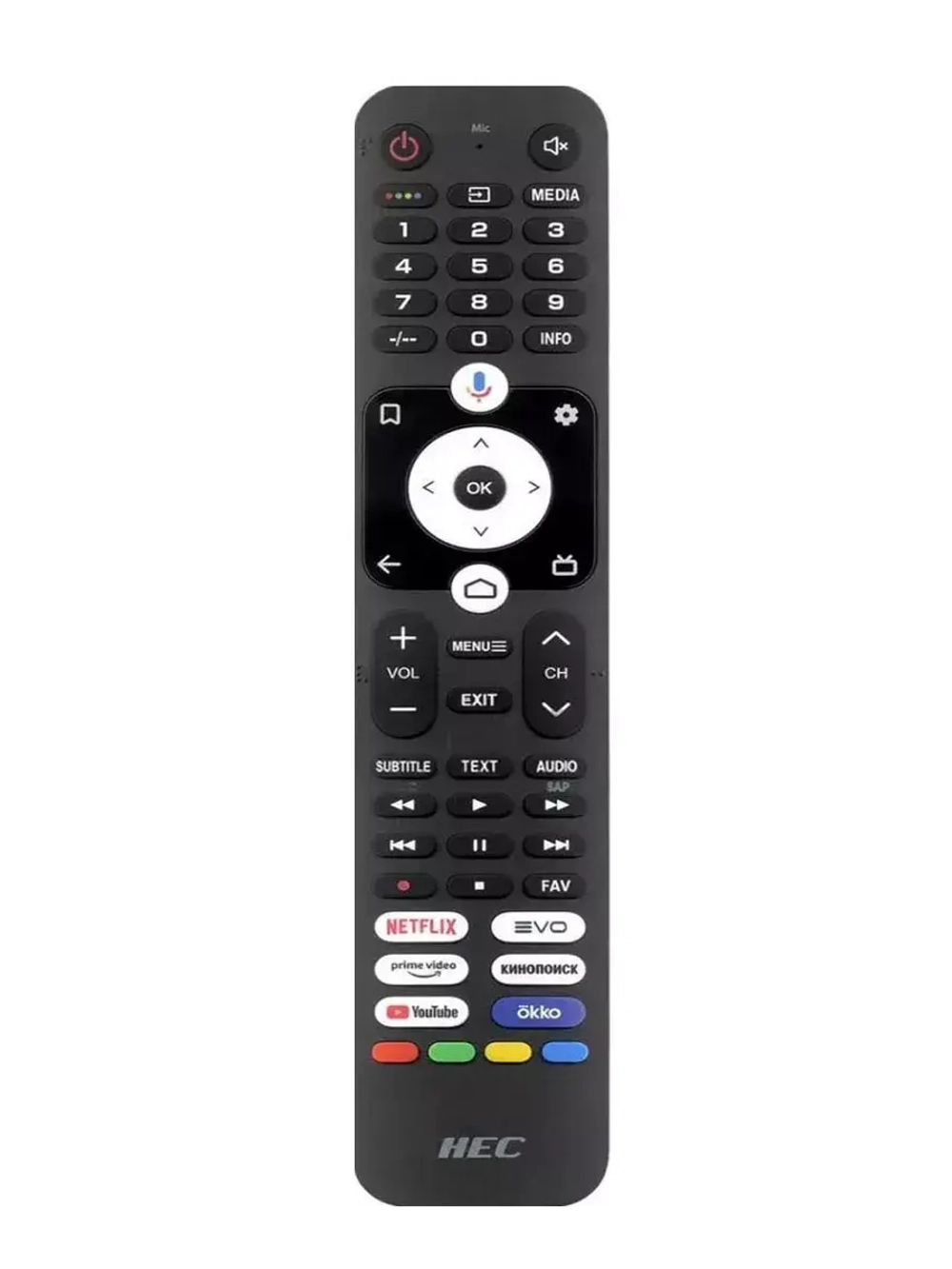 Пульт для телевизора HEC 0530074243 (HTR-U32RH, HTR-U32R) Haier