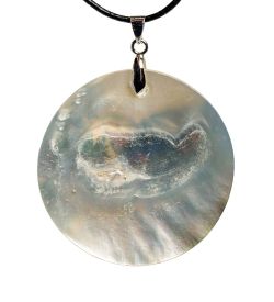 ШК-55/ 43-A Кулон из перламутра «Кот»