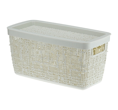 Коробка БЯЗЬ 4л с крышкой прямоугольная 28×14×14 cм М 2325