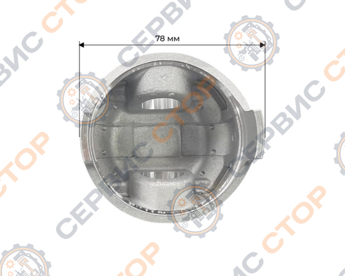 Поршневой комплект 178F 78 мм (острый конус форкамеры)