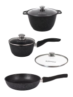 Набор №3 ап «Мрамор» кмт42а,кмт17а,смт246а+стеклянная крышка