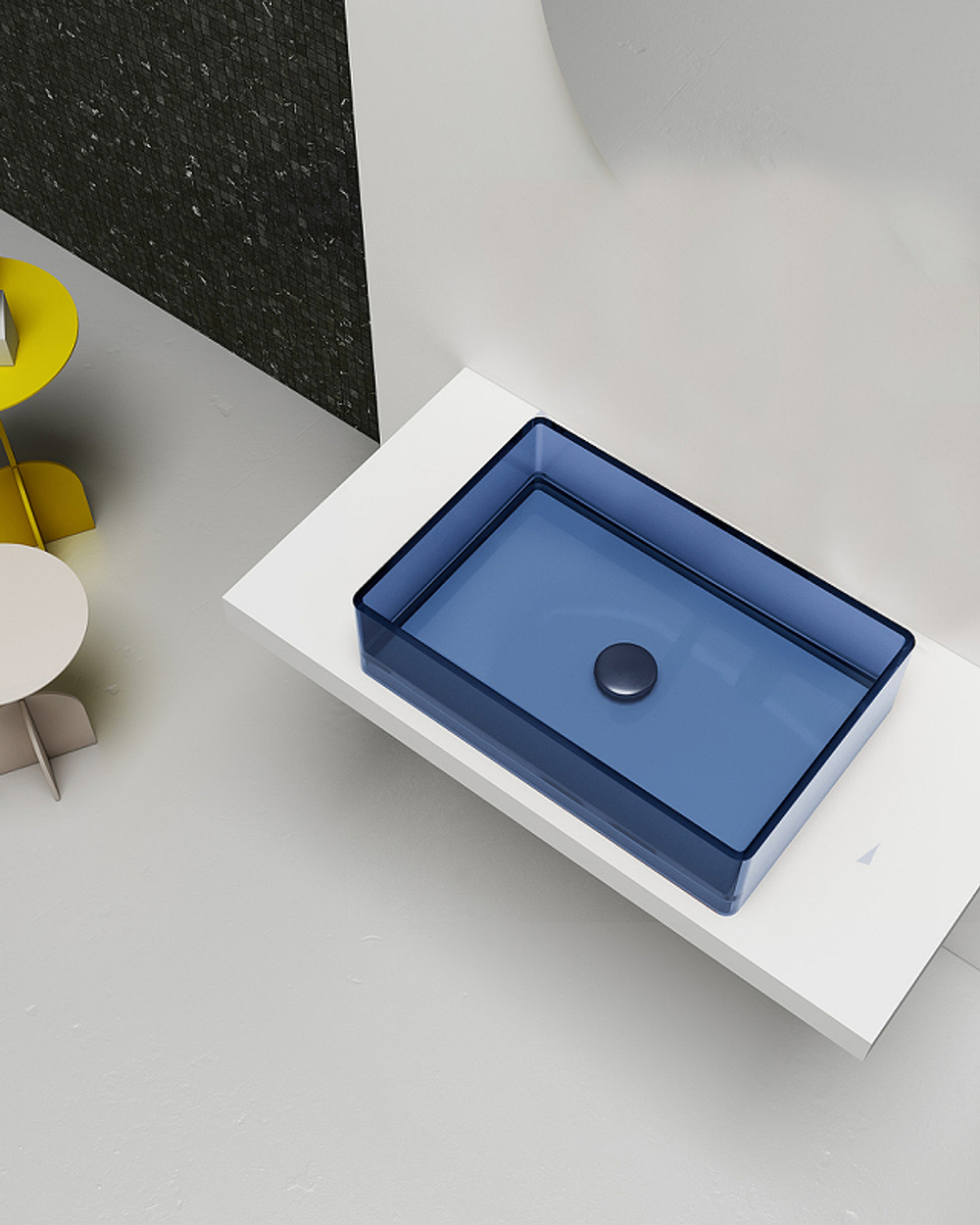 Раковина-чаша Abber Kristall 60 AT2803Saphir Синяя