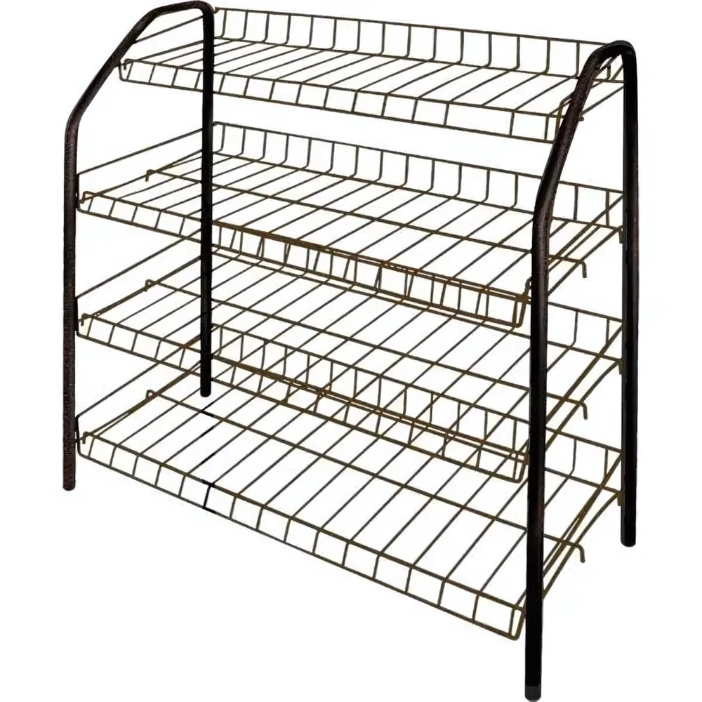 Этажерка1 д/обуви разб (700х300) 4 полки Медный антик