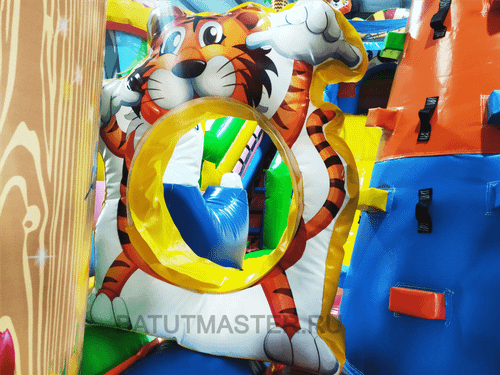Коммерческий батут "Тигриная страна 2", 8*4*5 м, PR-11890