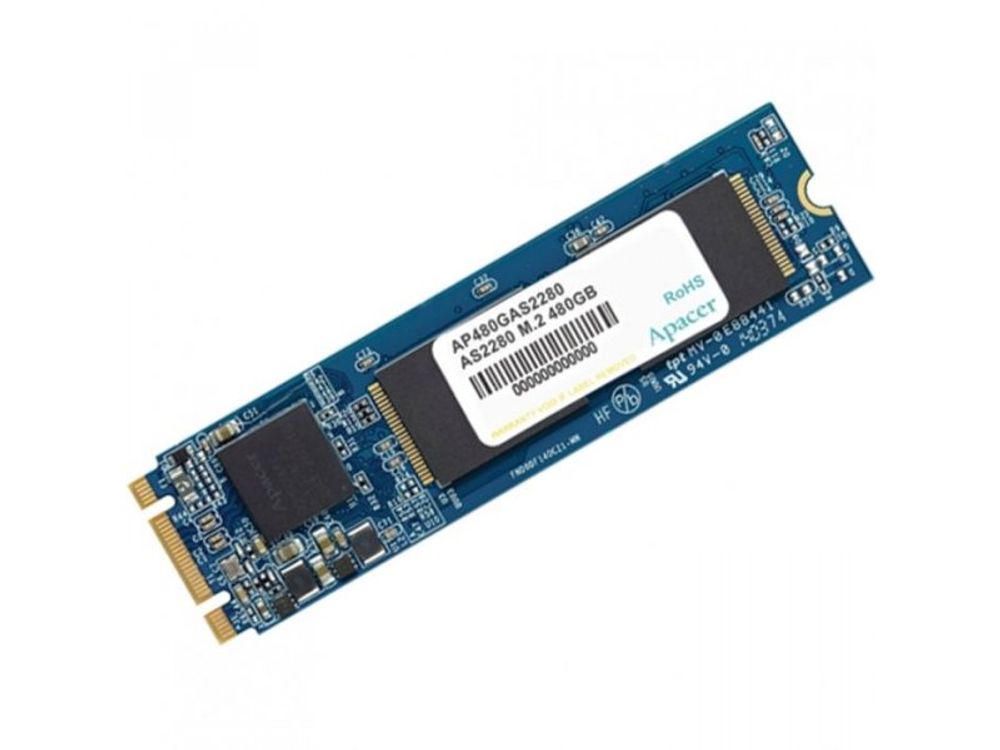 SSD накопитель Apacer 480ГБ, M.2 2280, SATA III, [AP480GAS2280-1]