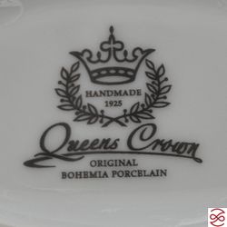Икорница 2-я ярусная Queen's Crown Золотая роза 26 см