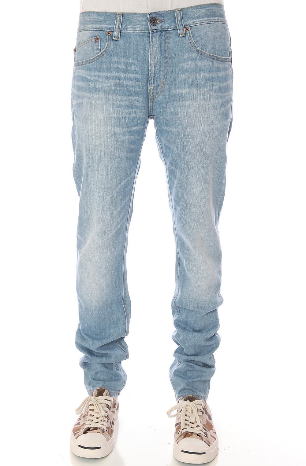 Джинсы зауженные фото спереди