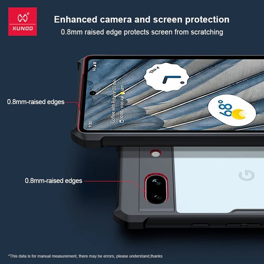 Чехол на Google Pixel 7a противоударный с усиленными углами XUNDD