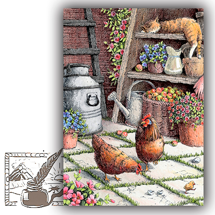 Открытка почтовая. Львова Марина. Тихий уголок