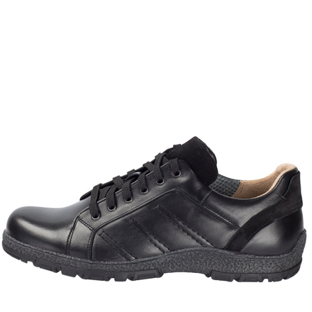 652316 Полуботинки мужские черные кожа