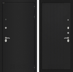 Дверь Входная Лабиринт CLASSIC шагрень черная 29 Черный кварц