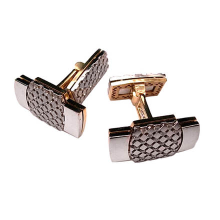 Запонки с бриллиантом  из комбинированного золота JA-N-1Н680068