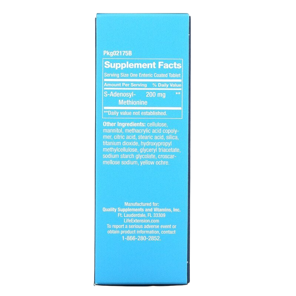 Life Extension SAMe 200 mg 30 tablets, S-аденозил-метионин