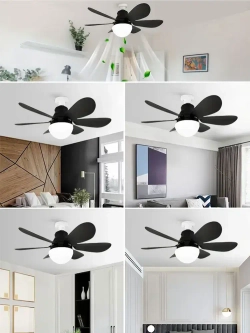 Светильник-вентилятор 45W Белый с диммером E27