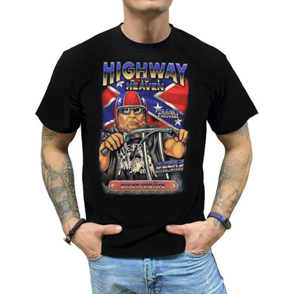 Футболка Franky Mouse Highway to heaven Biker nights (S / черный)