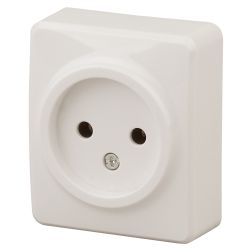 Розетка ЭРА Эксперт 11-2201-02 2P 16A-250В IP20 ОУ слоновая кость | Эра Эксперт