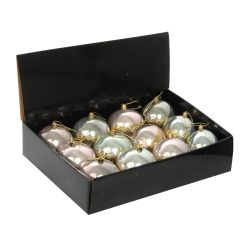 GAEM Набор из 12шт Украшение новогоднее Шар "Золотое кольцо Сатурна", D8 см L35 W26 H9 см D8 см