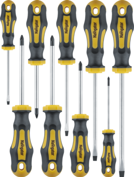 Отвёртка Navigator 95 269 NHT-Ot02-H9 (обычные, 9 шт)