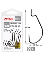 Крючок офсетный рыболовный RWH-09 №1/0 ( 2 упк по 5шт)