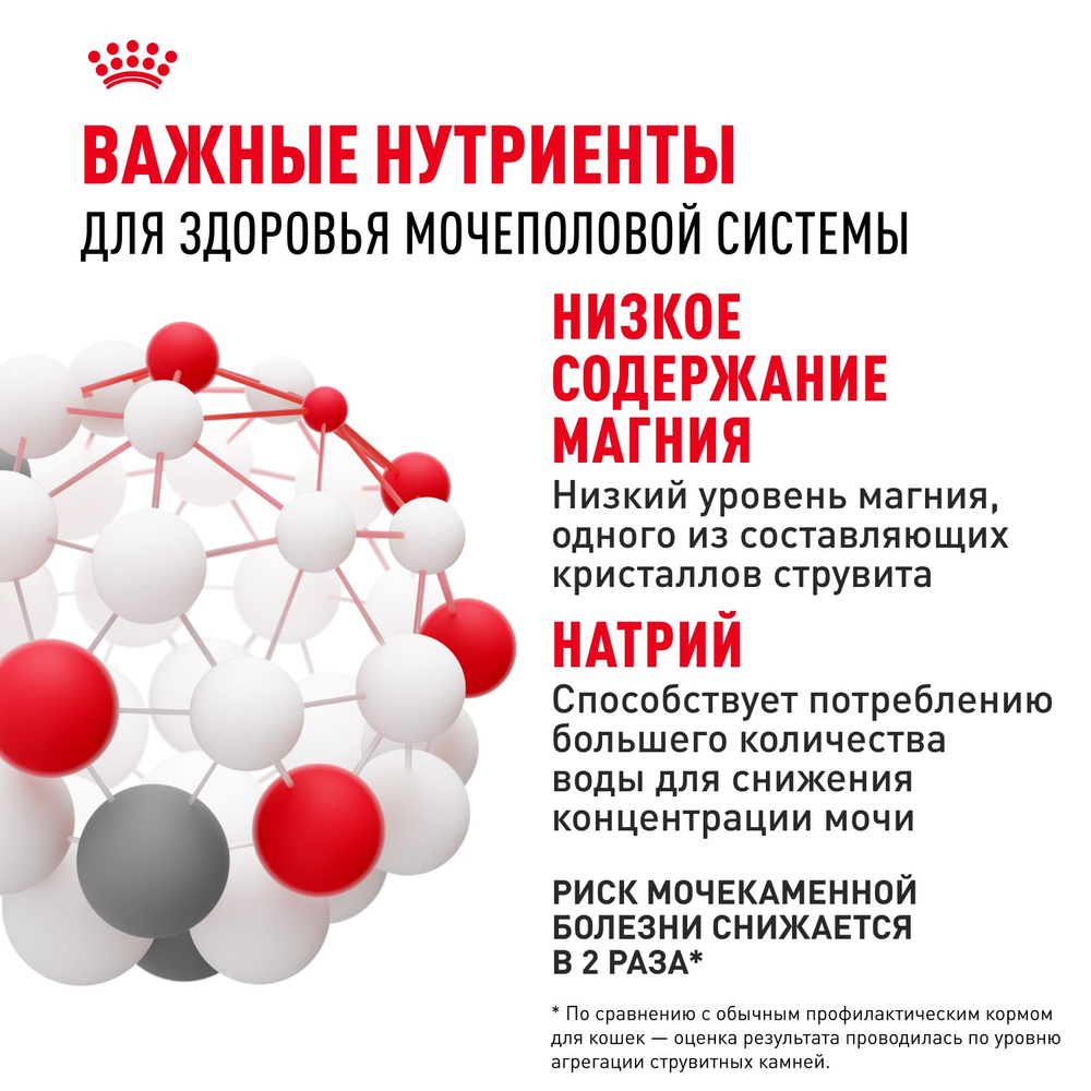 Royal Canin Urinary Care Уринари Кэа Корм сухой диета для взрослых кошек для поддержания здоровья мочевыделительной системы 2кг