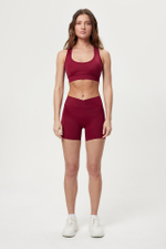 Шорты с высокой посадкой из итальянской эко-ткани