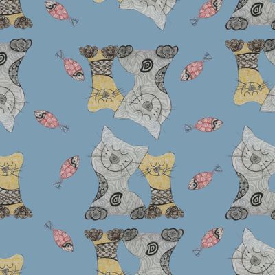 Коты и рыба