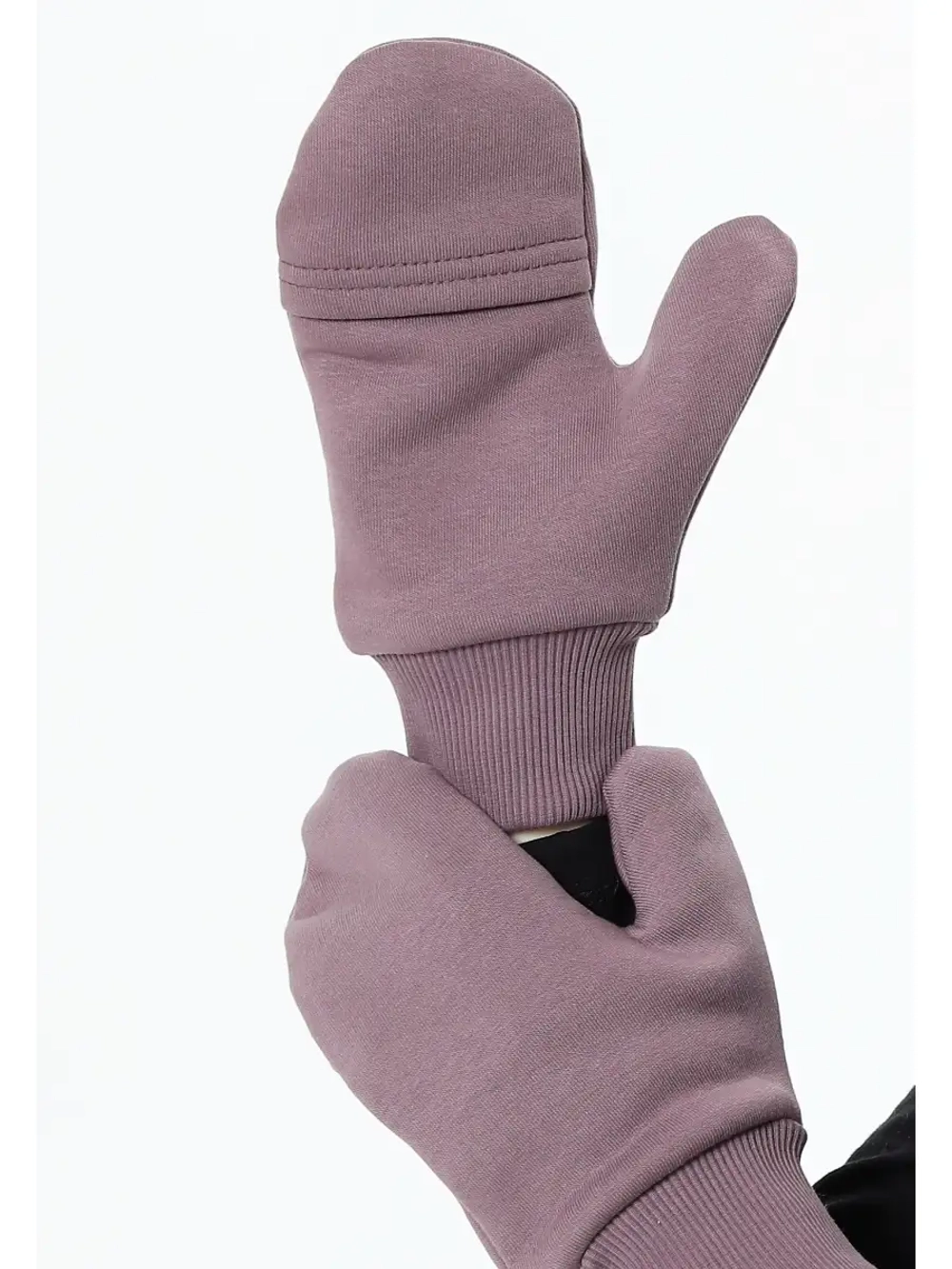 Рукавички-трансформеры из футера с начесом