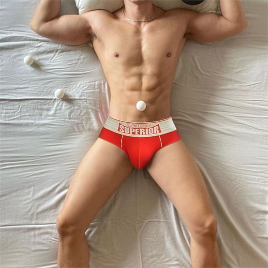 Мужские трусы брифы красные BS BS842-8