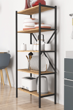 Стеллаж книжный 5 полок 160х66 - сосна