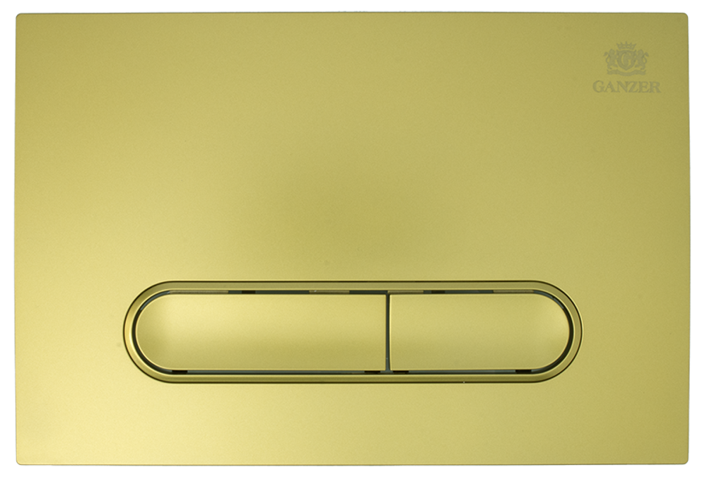 Кнопка для инсталляции с ПЛОСК. клав. (МАТ. ЗОЛОТО)  GANZER  (24/1шт)