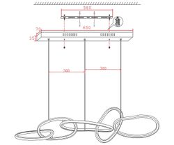 Kink Light 07609-5AL,33 Подвес Сена золото Led 45W