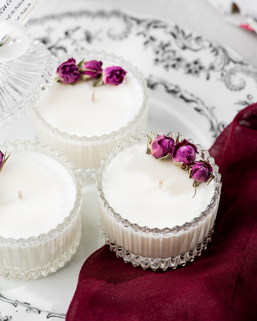 Свеча-бонбоньерка в подарок гостям