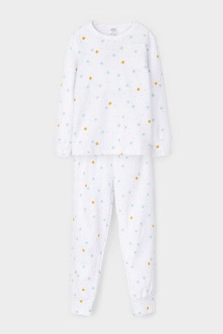 пижама  для девочки  КП 1552/звездочки на белом