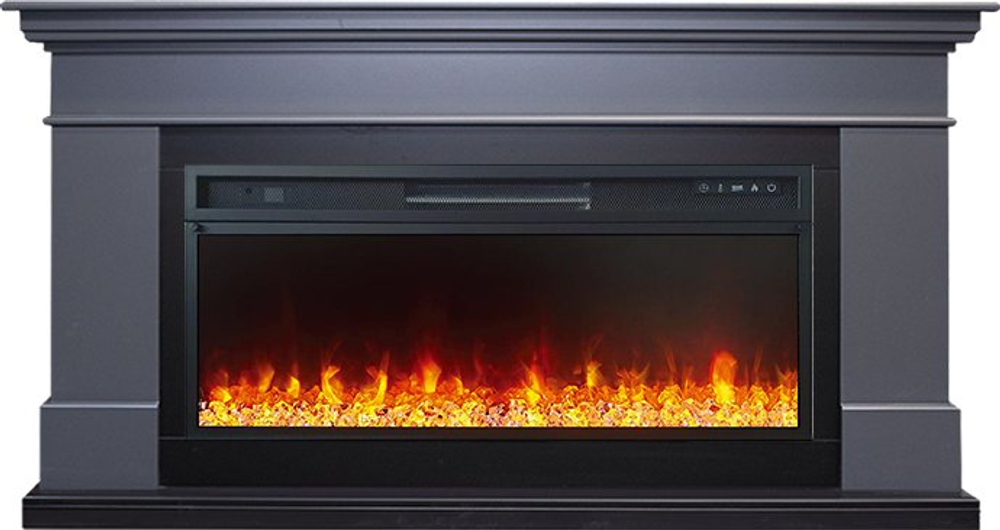 Каминокомплект California - Серый графит (Высота 850 мм) с очагом Vision 42 LED