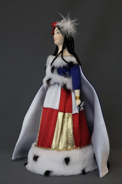 Кукла сувенирная фарфоровая. Дама в маскарадном платье 1840-е гг. Карл Брюллов. Графиня Самойлова