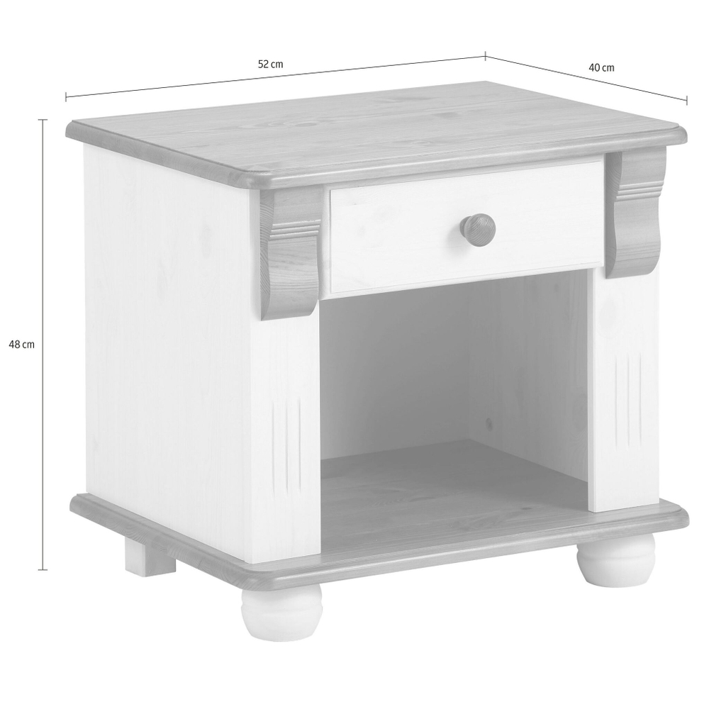 Тумба прикроватная Аделя 52х40х48 см из сосны