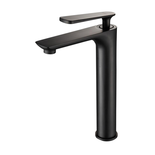 Смеситель для раковины 35к F1052-57 FRAP (высокий, литой, п/гайку, ЧЕРНЫЙ, латунь)