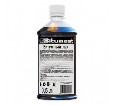Лак битумный 05л БИТУМАСТ