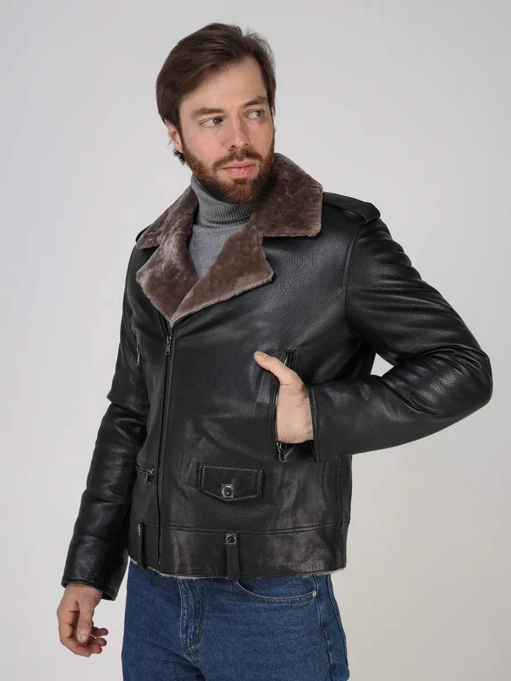 Дубленка зимняя натуральная косуха