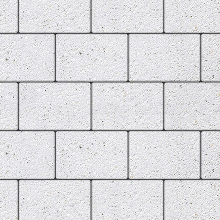 Тротуарная плитка ПРЯМОУГОЛЬНИК 300х200 мм - Стоунмикс Белый